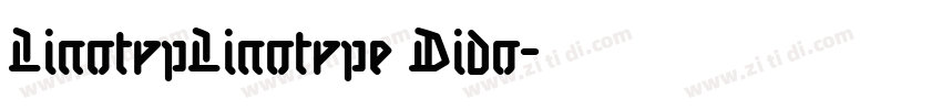 LinotypLinotype Dido字体转换